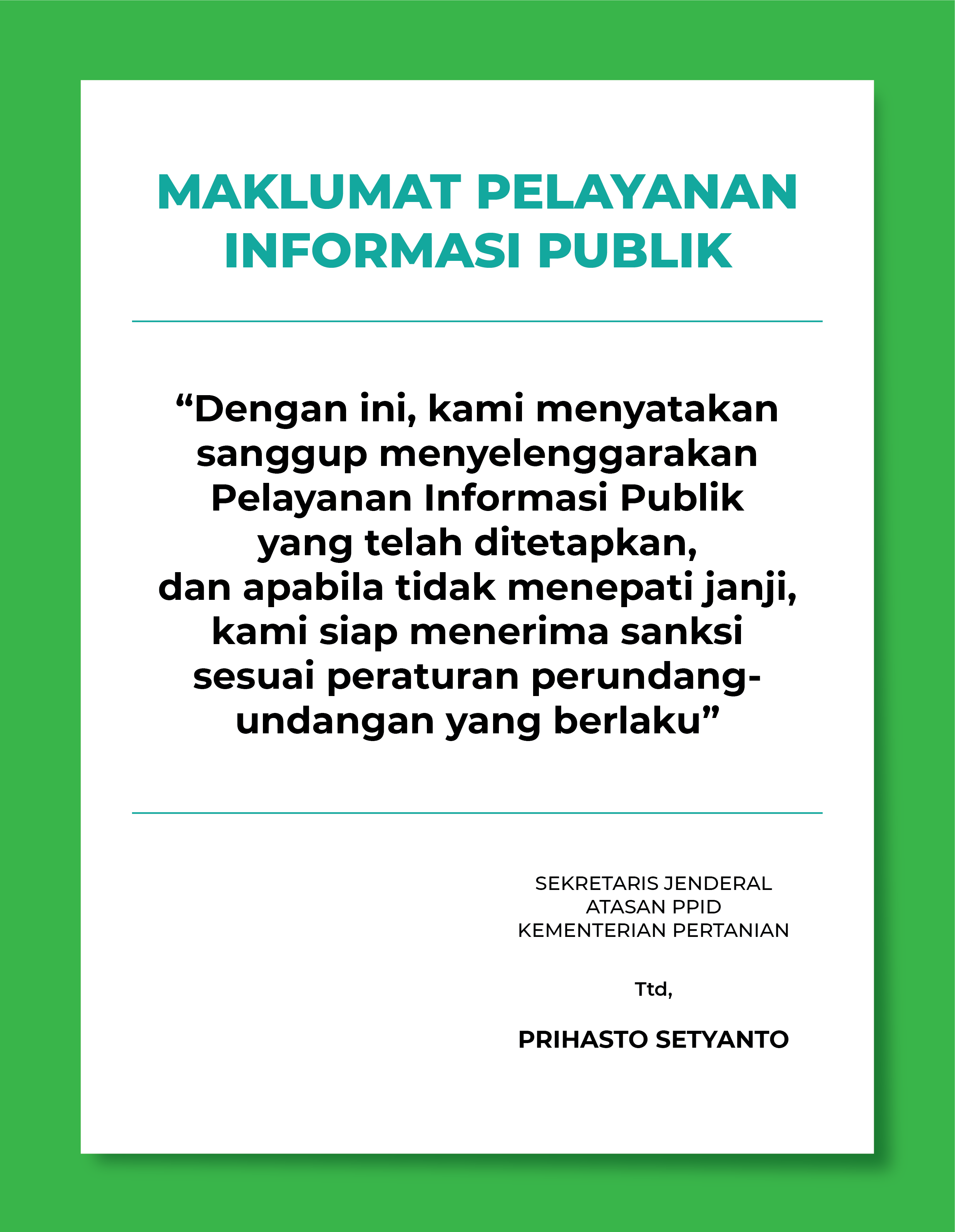 Maklumat Pelayanan